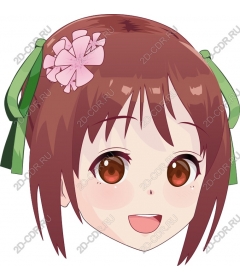  Adorable head anime character