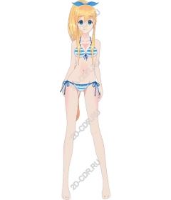  Stylish character Summer Vibes in striped bikini