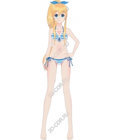 Summer character in a bikini