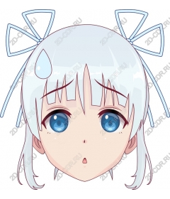  Young girl with blue eyes