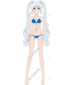  The character in blue bikini