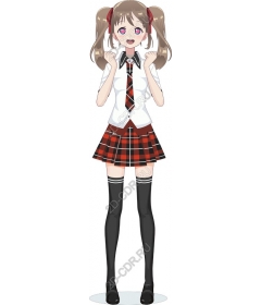 Cheerful schoolgirl