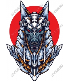 Metal armor ferocious wolf