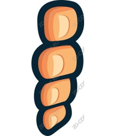  Stack of curved shapes