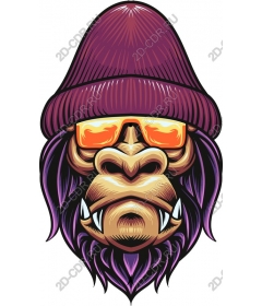 Stylish gorilla