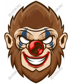  Naughty monkey-clown