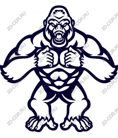  Ferocious gorilla