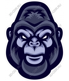 The majestic head of a gorilla
