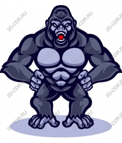  Ferocious gorilla