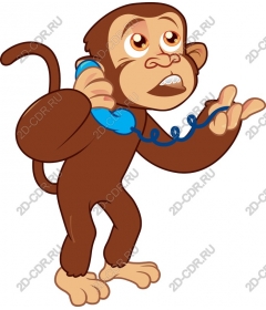 Playful monkey phone