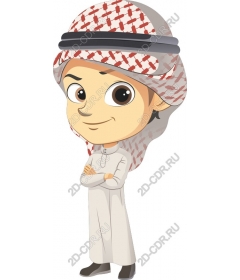  Charming boy in traditional clothing