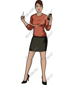  Confident woman with a slingshot