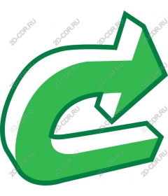 Green 3D arrow