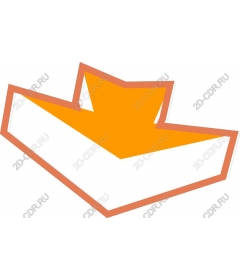  Bright orange arrow