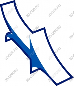 Vibrant blue and white