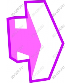  Bright pink arrow