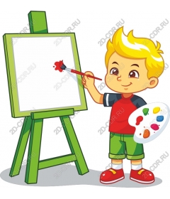  Creative painting boy