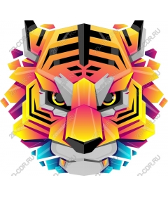  Vivid tiger head