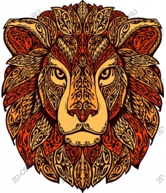  A majestic lion's head