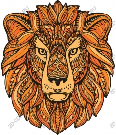  A majestic lion's head