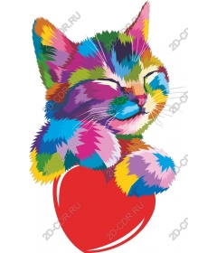  Colorful cat