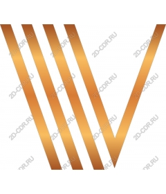  Elegant gold V