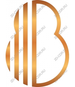  Логотип Золотой Буквы B