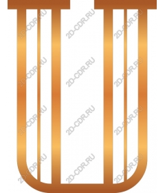  Elegant gold letter U