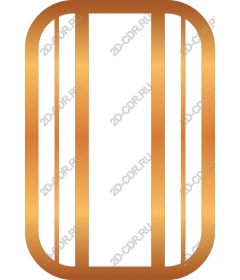  Elegant Golden rectangular frame