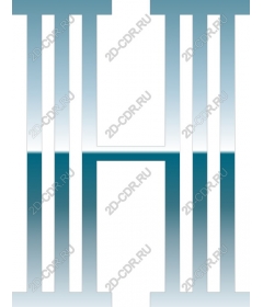 Letter H with gradient colored waves