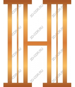  Elegant gold letter H