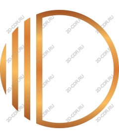  Elegant gold letter D
