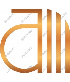 Gold monogram