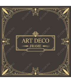 Frame in art Deco style