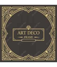 Frame in art Deco style
