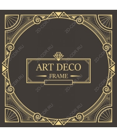 Frame in art Deco style