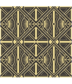 Elegant geometric pattern in black and Golden color