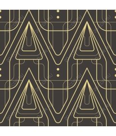  Elegant geometric pattern in black and Golden color