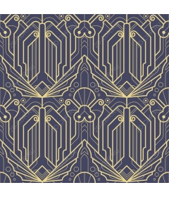 Geometric seamless pattern in art Deco style