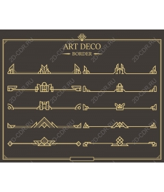  Borders collection in art Deco style