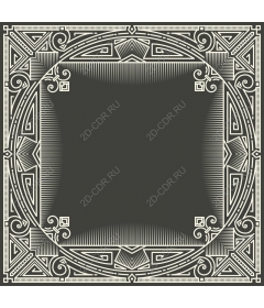  Complex geometric border