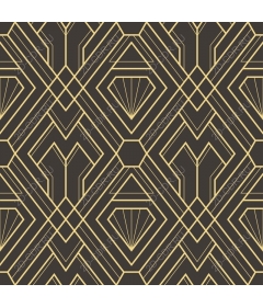 Gold and black geometric elegant pattern