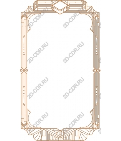 Geometric frame in art Deco style