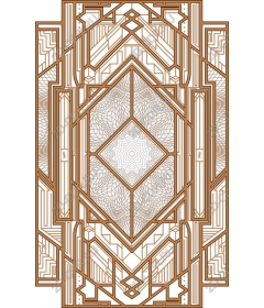 Geometric elegance in the style of art Deco