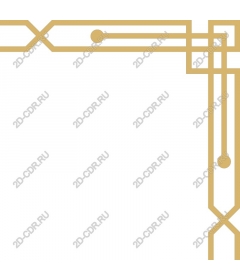  Elegant gold geometric border