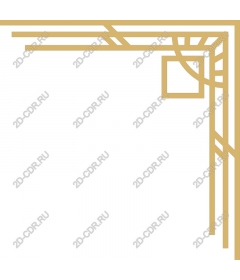 Gold geometric area Clipart