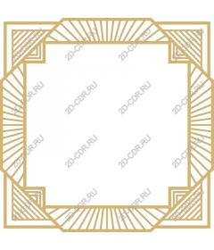  Elegant frame in art Deco style