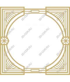  Elegant frame in art Deco style