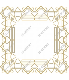  Elegant geometric border