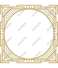 Gold decorative frame